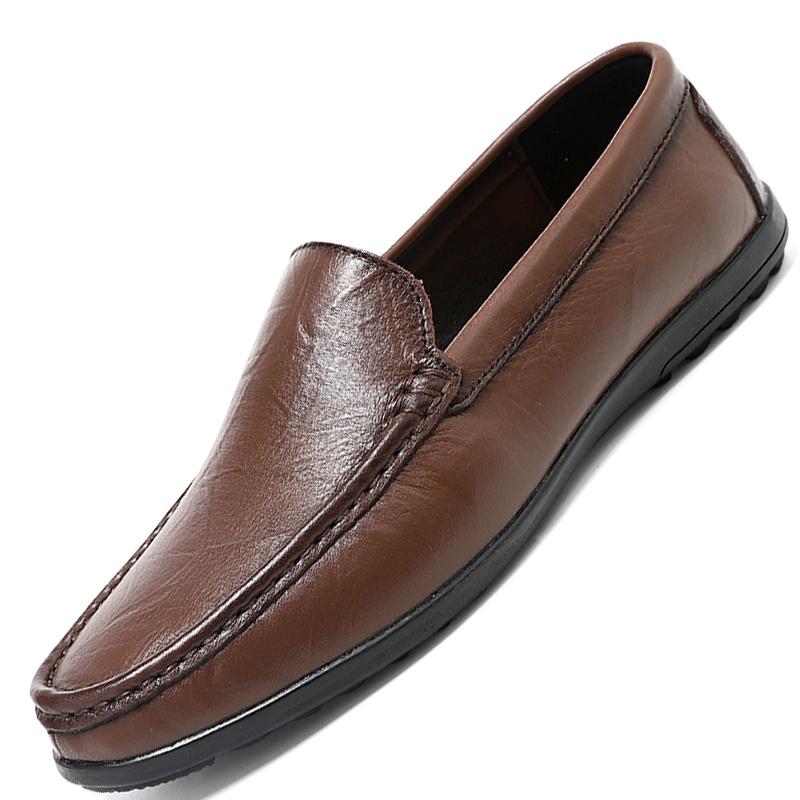 Braune Lederloafer - Luca