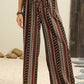 Kaffe-High-Waist-Palazzo-Hose mit floralem Muster und weitem Bein - Hanna