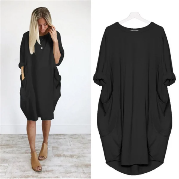 Lässiges Oversize-Tunika-Kleid – Bequem & Modern