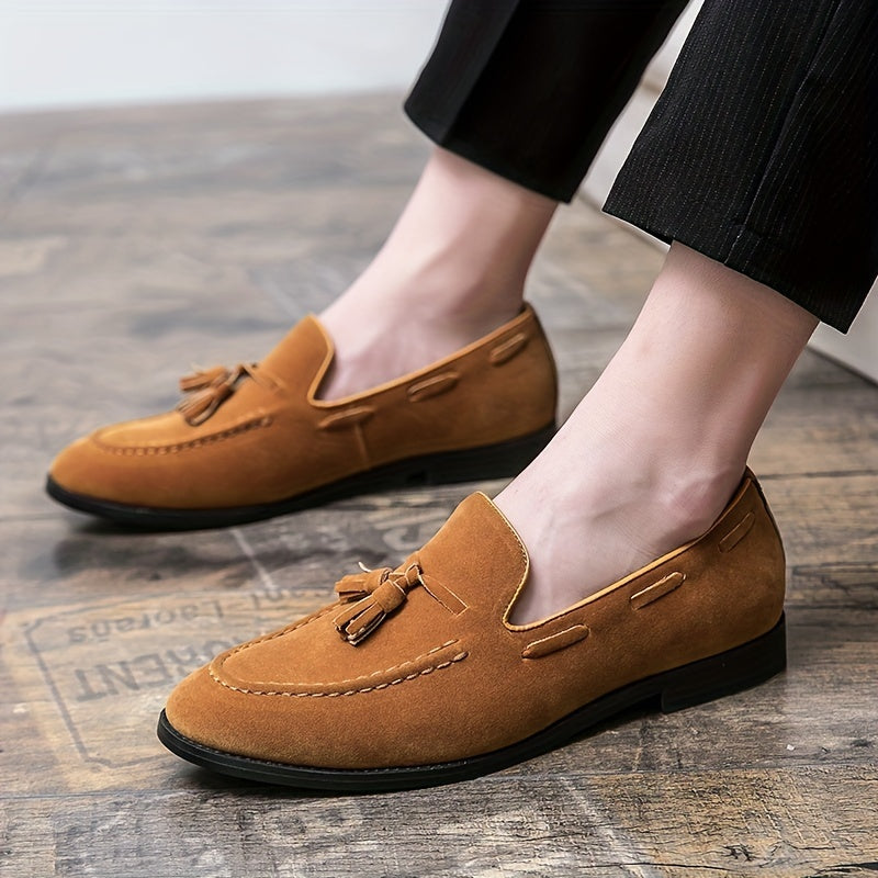 Brauner Loafer mit Quasten - Nico