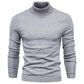 Dunkelblauer Rollkragen-Strickpullover - Elias