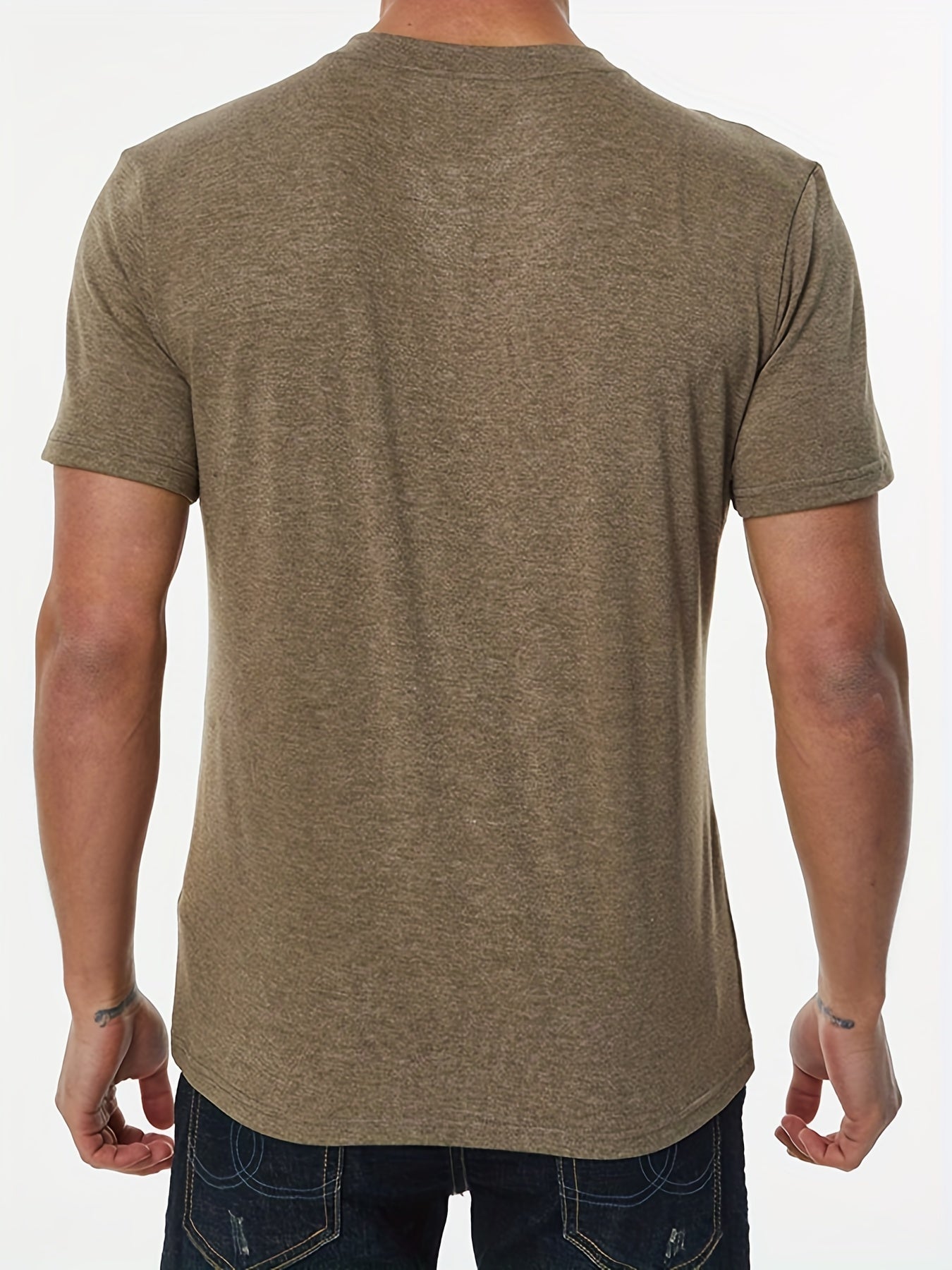 Blaues Henley T-Shirt - Chris