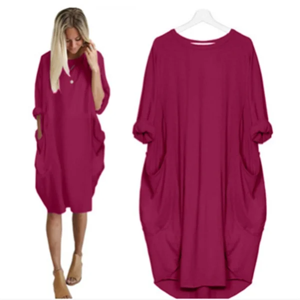 Lässiges Oversize-Tunika-Kleid – Bequem & Modern