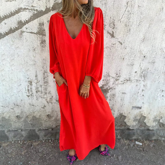 Rotes Maxikleid - Sofia