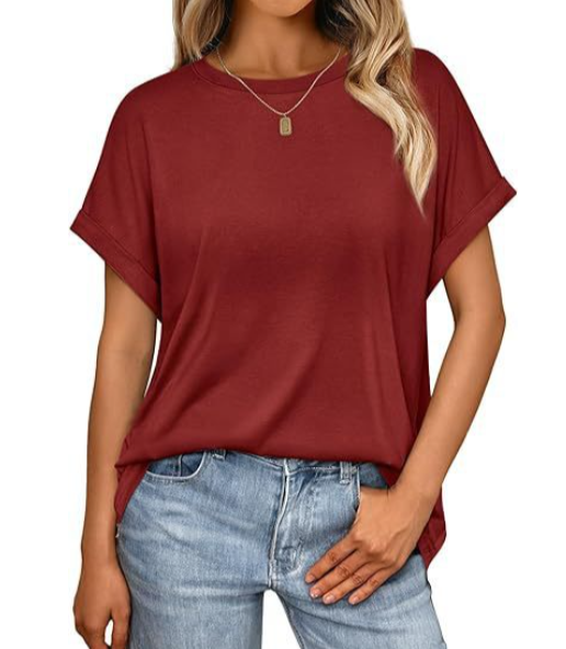 Graues Basic-T-Shirt - Lena