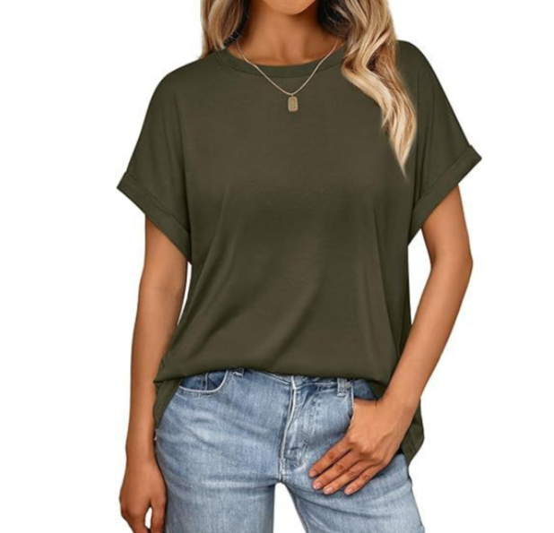 Graues Basic-T-Shirt - Lena