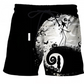 Schwarze Paisley Shorts - Leon