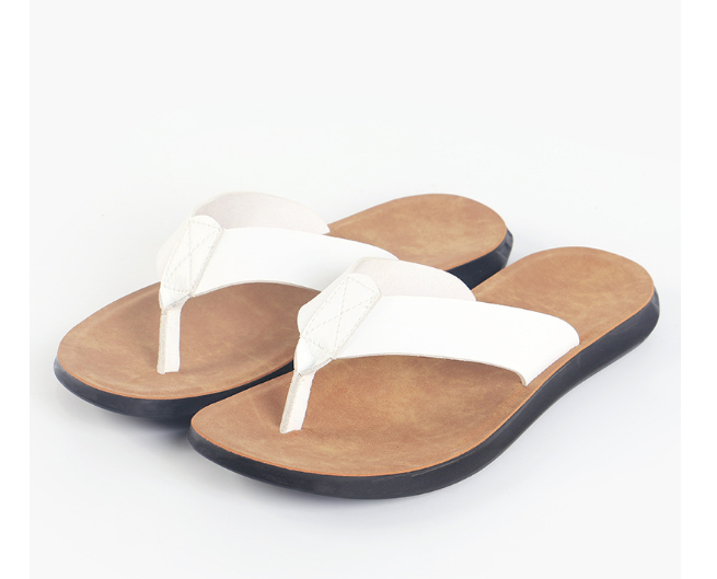 Schwarze Flip-Flops mit Schnalle - Leo