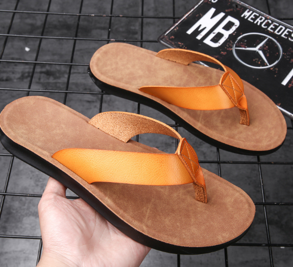 Schwarze Flip-Flops mit Schnalle - Leo