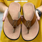 Schwarze Flip-Flops mit Schnalle - Leo