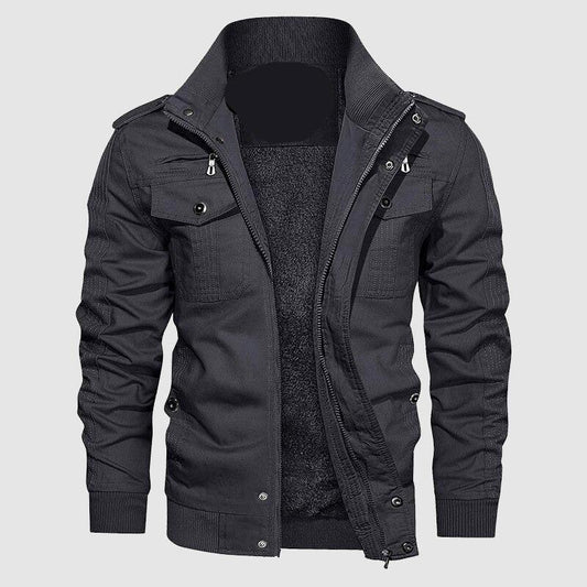 Modische schwarze Herrenjacke - Leon