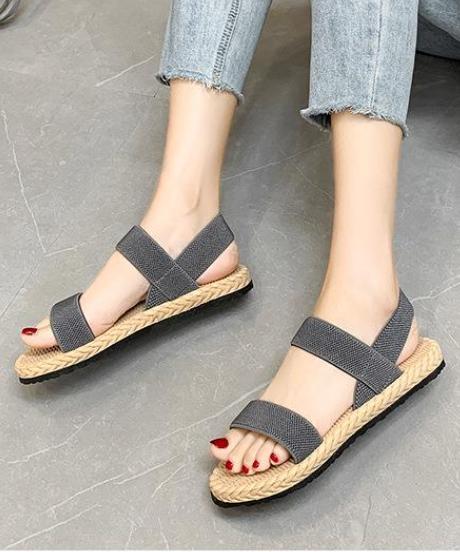 Lena – Schwarze Freizeit-Espadrilles