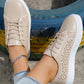 Sophia - Beige Schnürsneaker