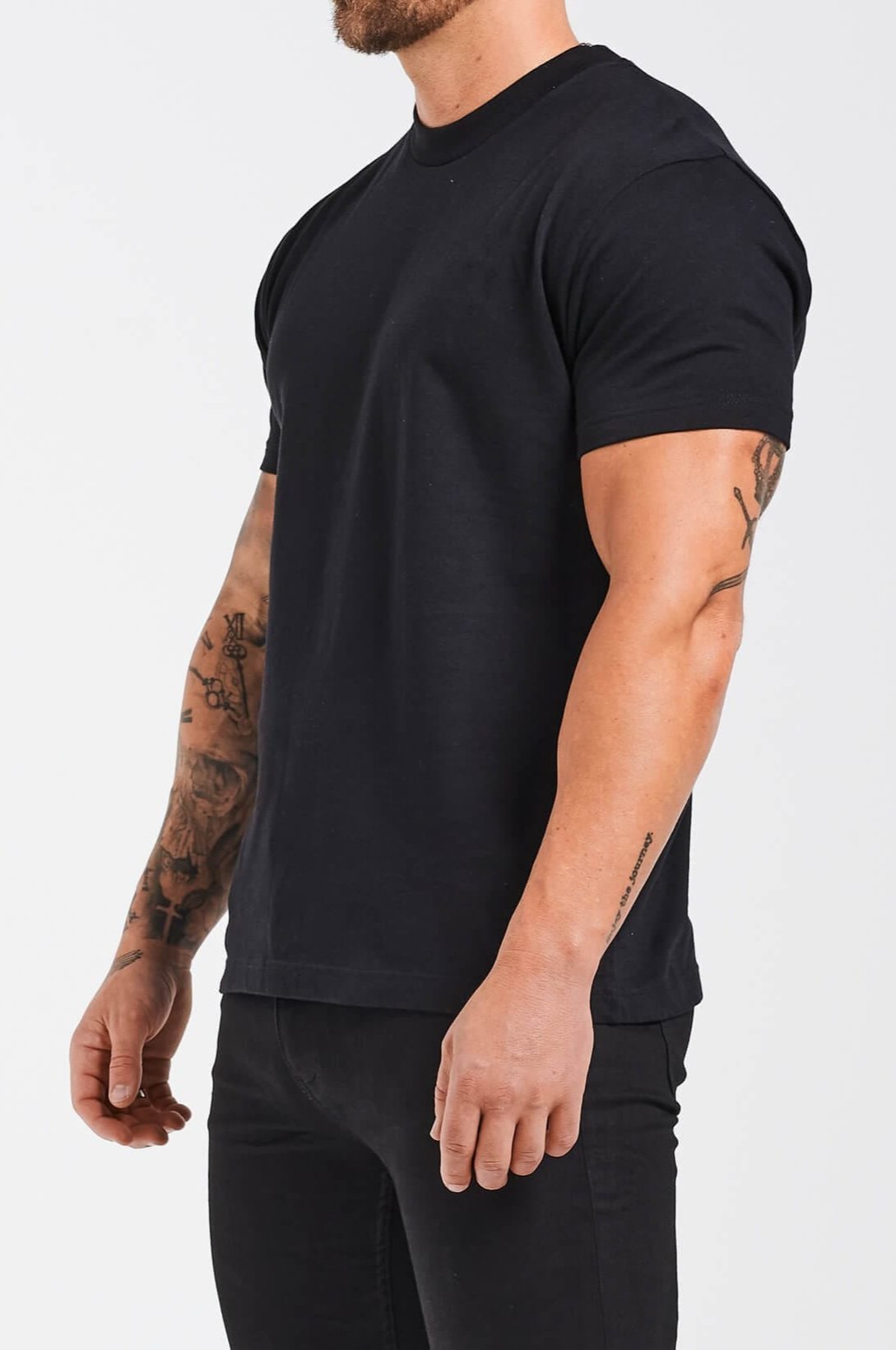 Schwarzes Basic-T-Shirt - Noah