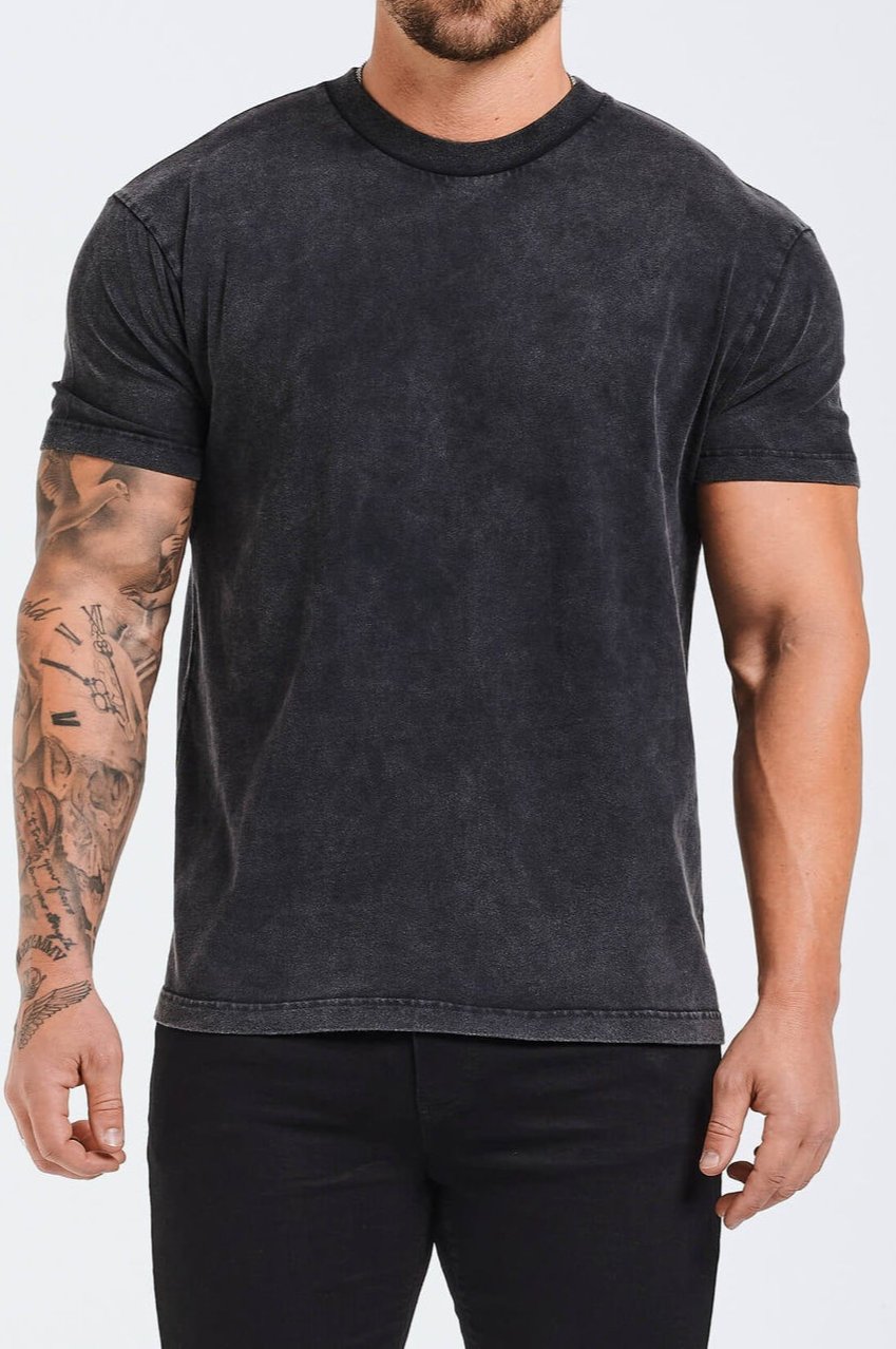 Schwarzes Basic-T-Shirt - Noah