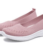 Cara - Sandfarbene Atmungsaktive Mesh-Slipper