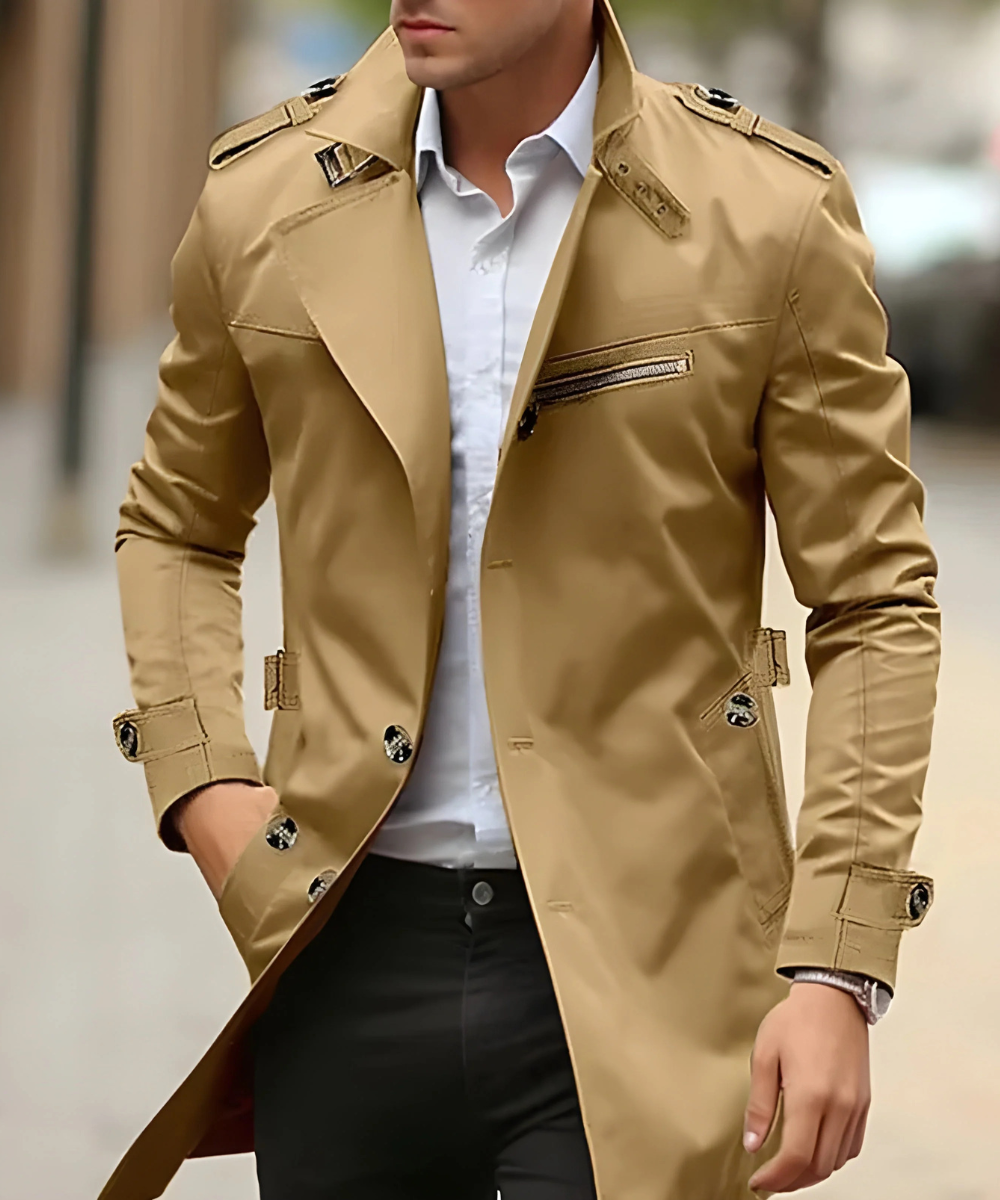 Klassischer Trenchcoat Beige - Julian