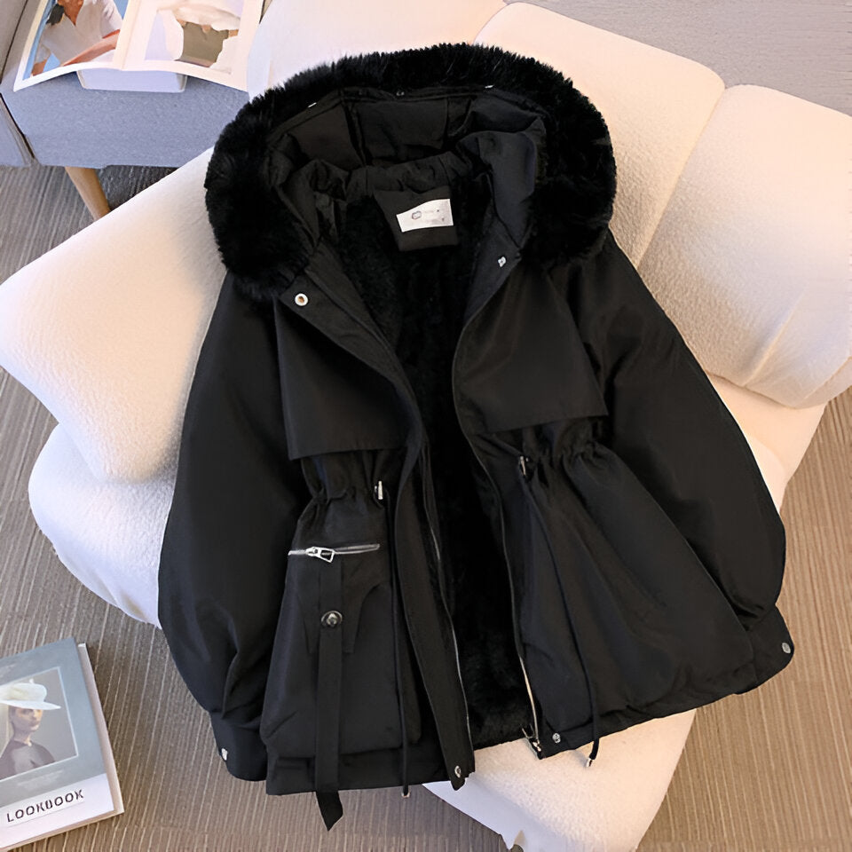 Elegante Winterjacke Weiß - Leona