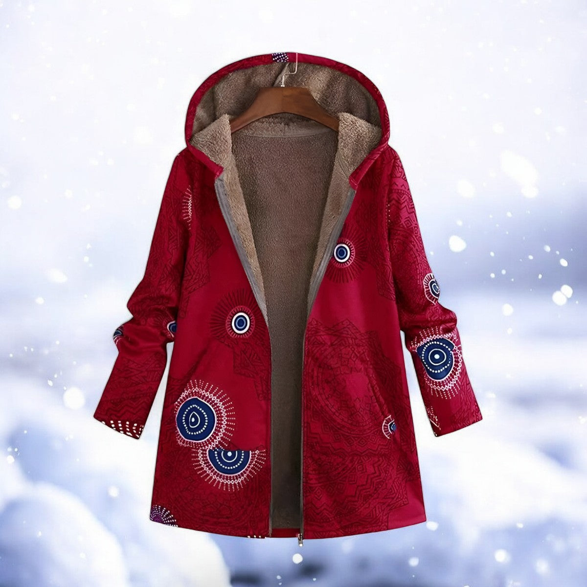 Kuscheliger Winterparka Rot – Ella