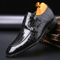 Elegante Halbschuhe mit Schnalle Hellbraun - Victor