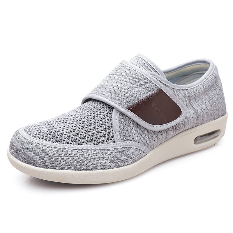 Eva - Dunkelgraue Bequeme Slip-On Freizeitschuhe