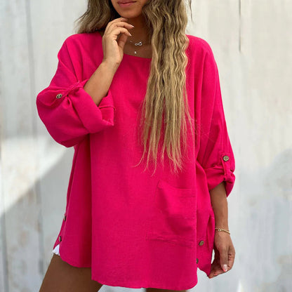 Pink Bequeme Bluse - Lena