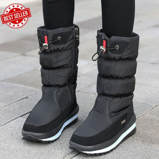 Elegante Winterstiefel Orthopädisch Schwarz - Clara