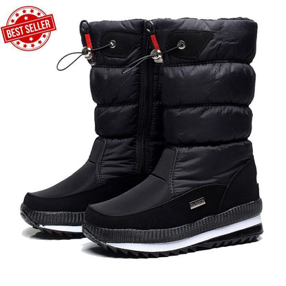 Elegante Winterstiefel Orthopädisch Schwarz - Clara