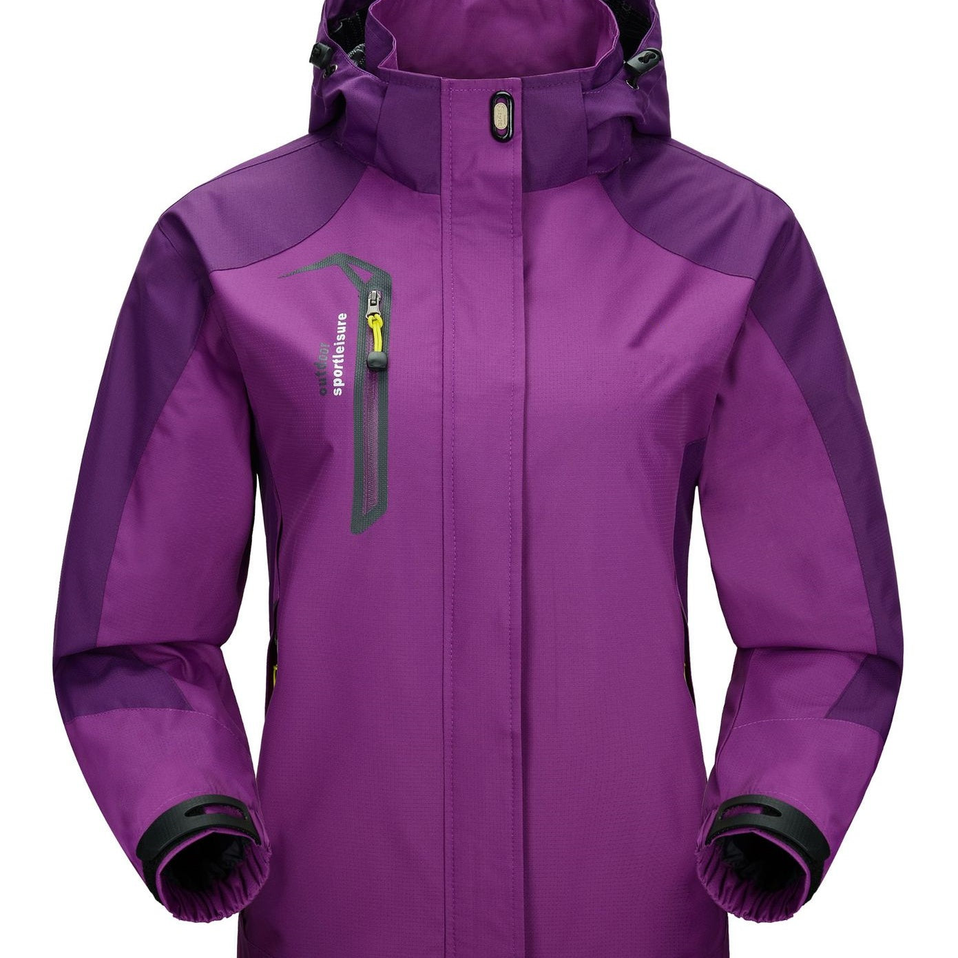 Lila Wasserdichte Wanderjacke - Alina