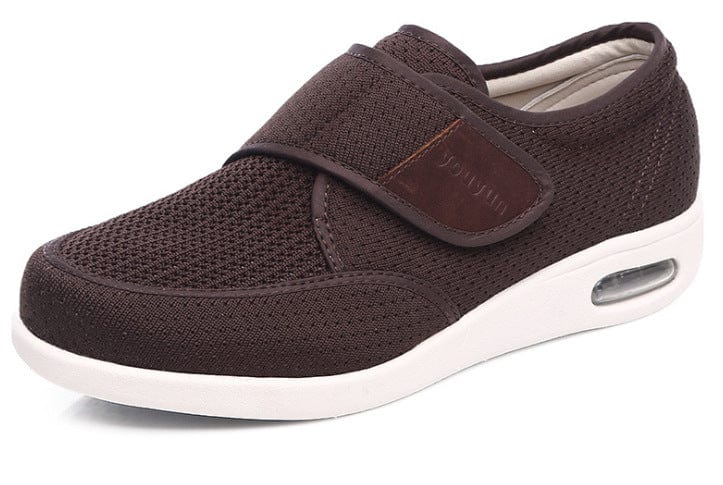 Eva - Dunkelgraue Bequeme Slip-On Freizeitschuhe