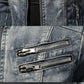 Retro Jeansjacke Grau - Noah