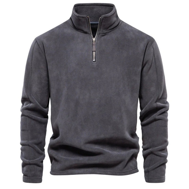 Premium Fleece-Pullover – Luca Khaki