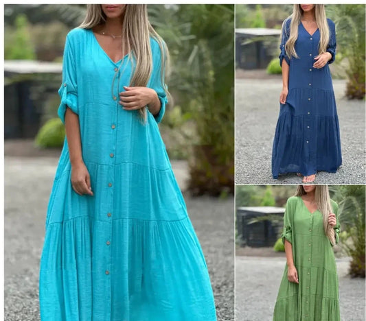 Luftiges Hellblaues Sommerkleid - Mia