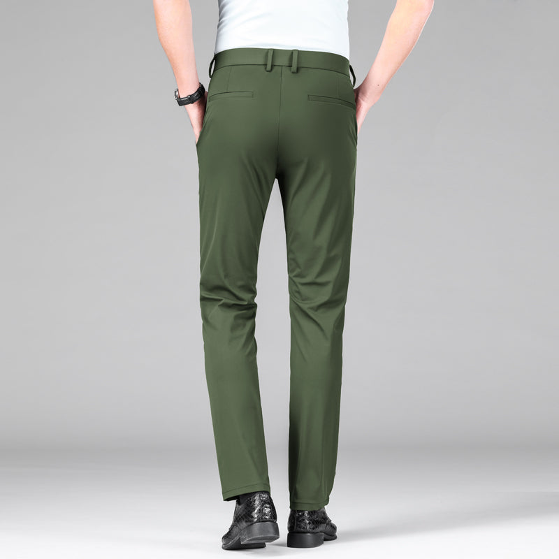 Slim Fit Hose Armeegrün - Leon