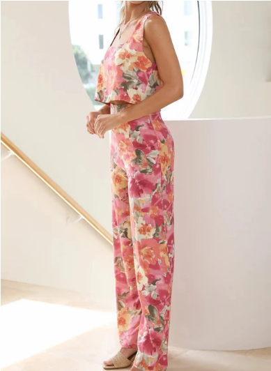 Ella's Floralen Top & Hose Set