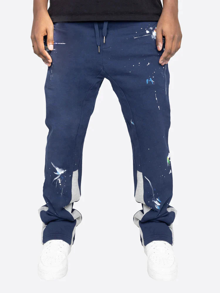 Cédric Farbspritzer Flare Sweatpants