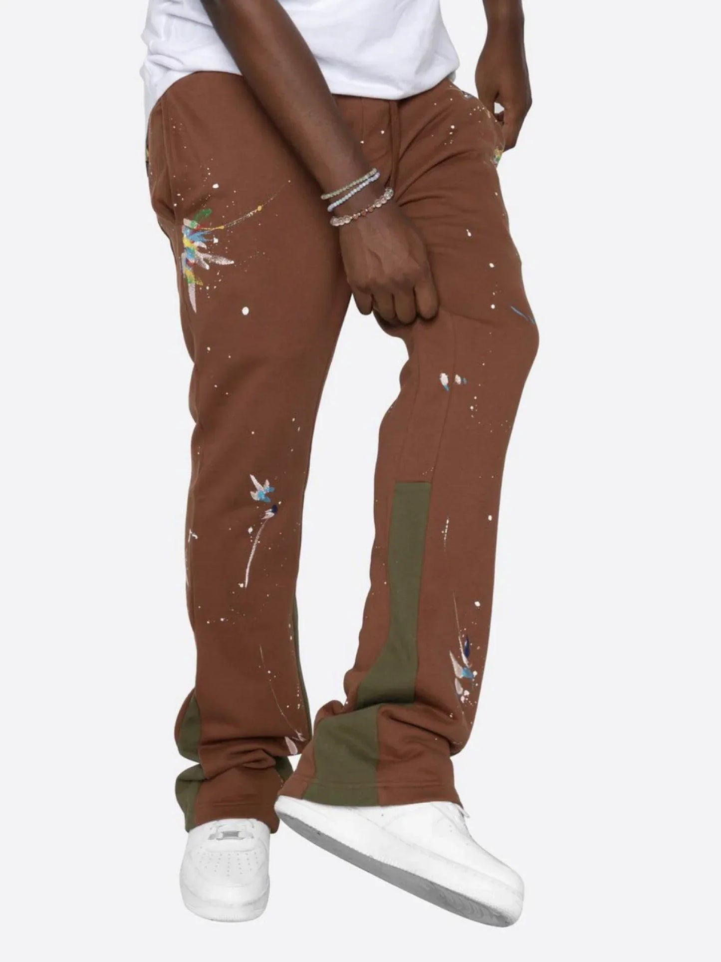 Cédric Farbspritzer Flare Sweatpants