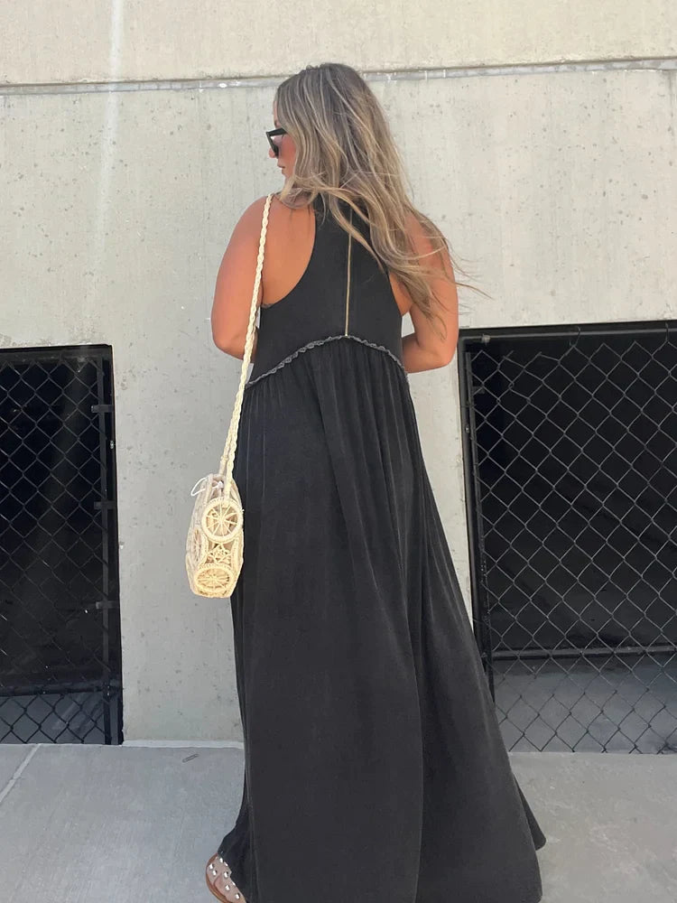 Freida's Göttinnen-Charme Slit Maxi Long Kleid