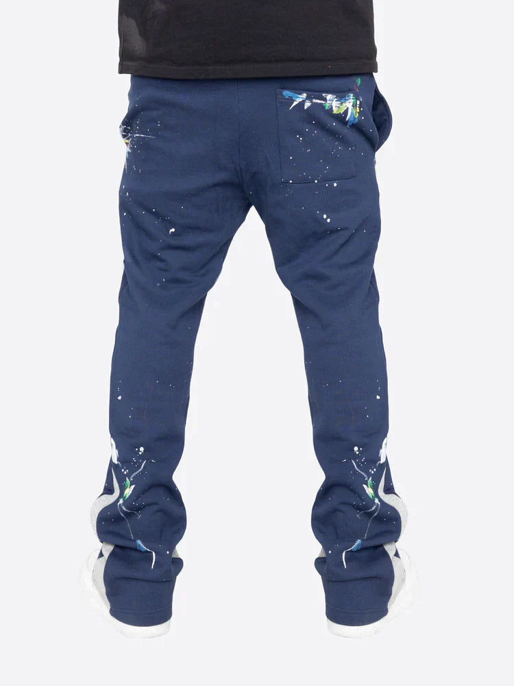 Cédric Farbspritzer Flare Sweatpants