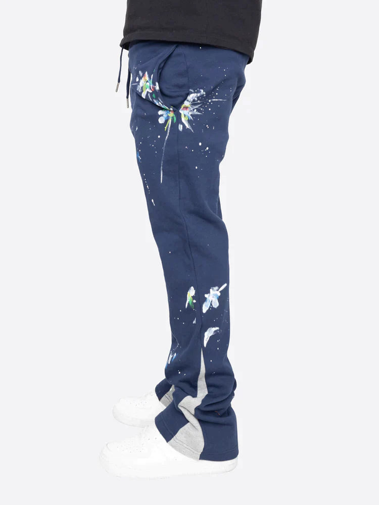 Cédric Farbspritzer Flare Sweatpants