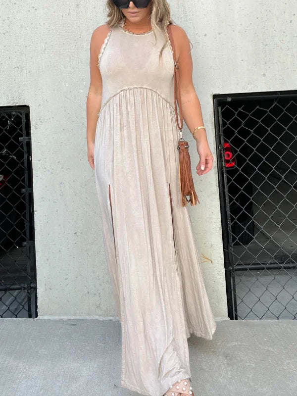 Freida's Göttinnen-Charme Slit Maxi Long Kleid