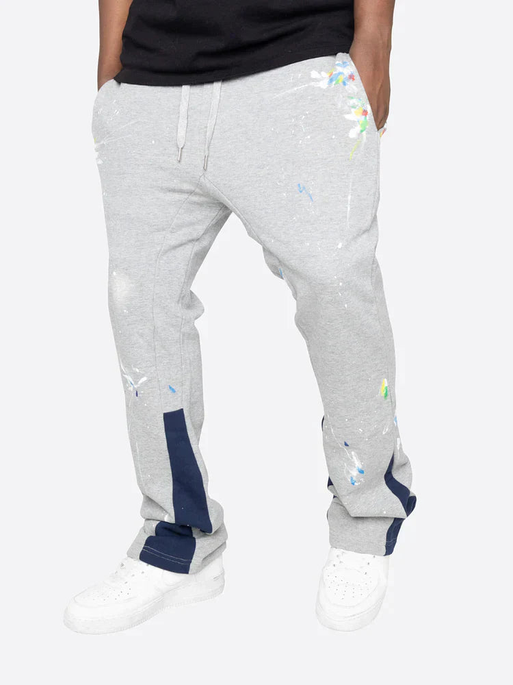 Cédric Farbspritzer Flare Sweatpants