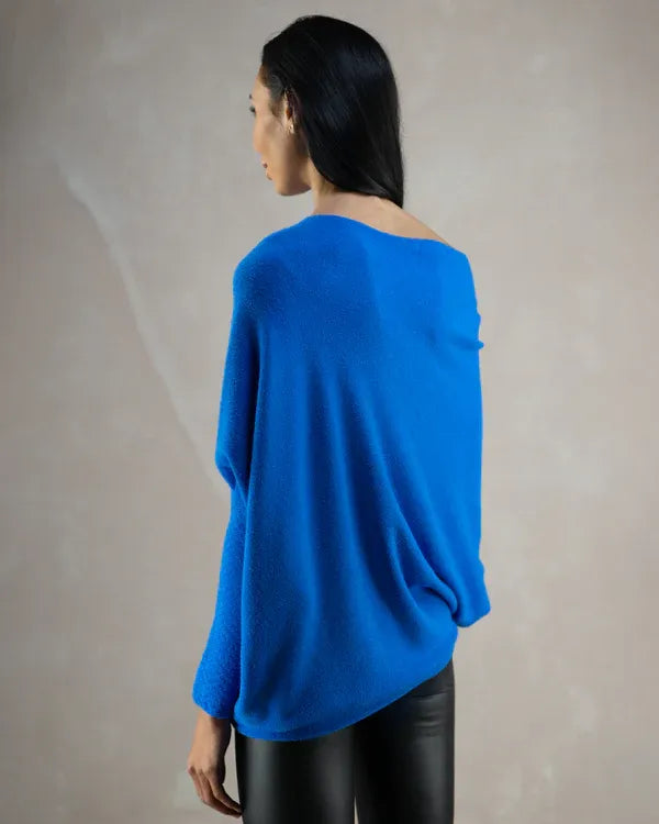 Ruby Asymmetrischer Cloud Drapierter Pullover